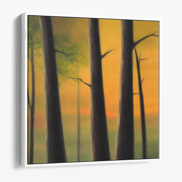 Twilight Silence: Mystical Forest at Dusk Canvas Art