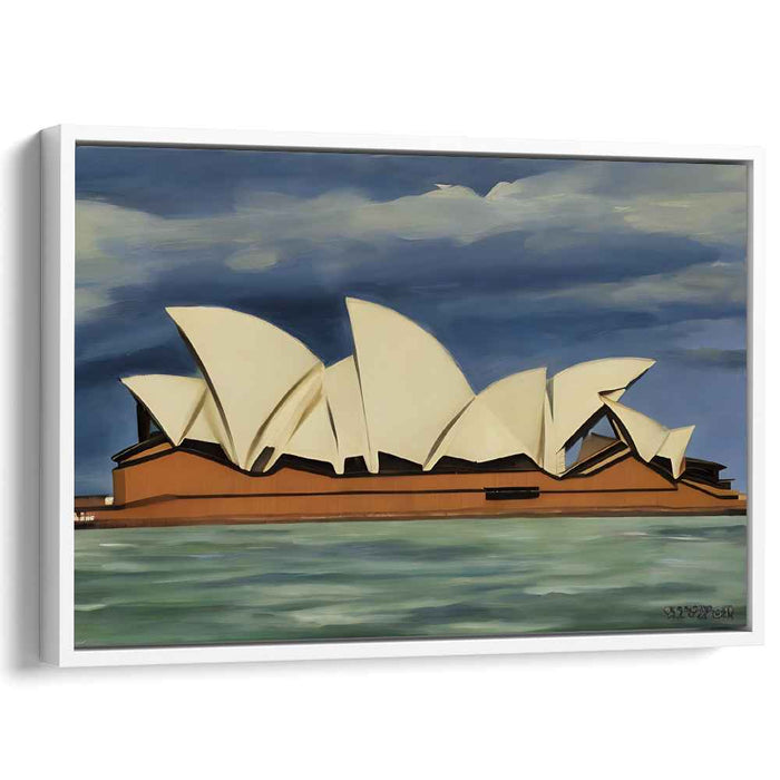 Iconic Silhouettes: Sydney Opera House Against a Dramatic Sky