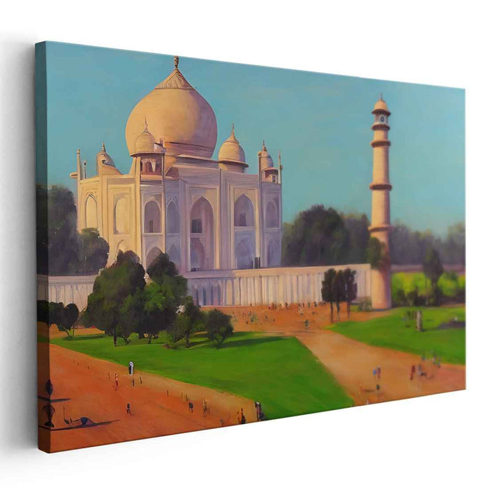 Ethereal Marble Majesty: Realistic Rendering of the Majestic Taj Mahal