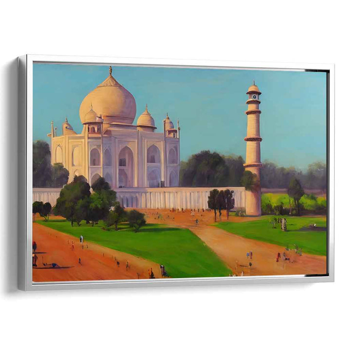 Ethereal Marble Majesty: Realistic Rendering of the Majestic Taj Mahal