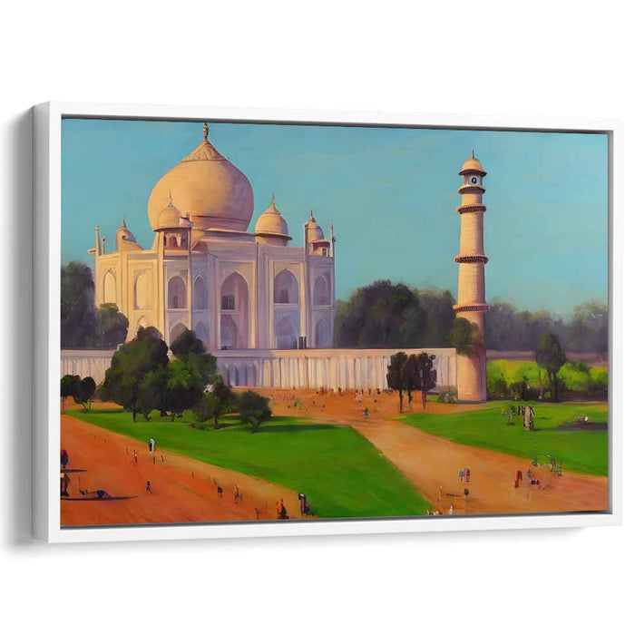 Ethereal Marble Majesty: Realistic Rendering of the Majestic Taj Mahal