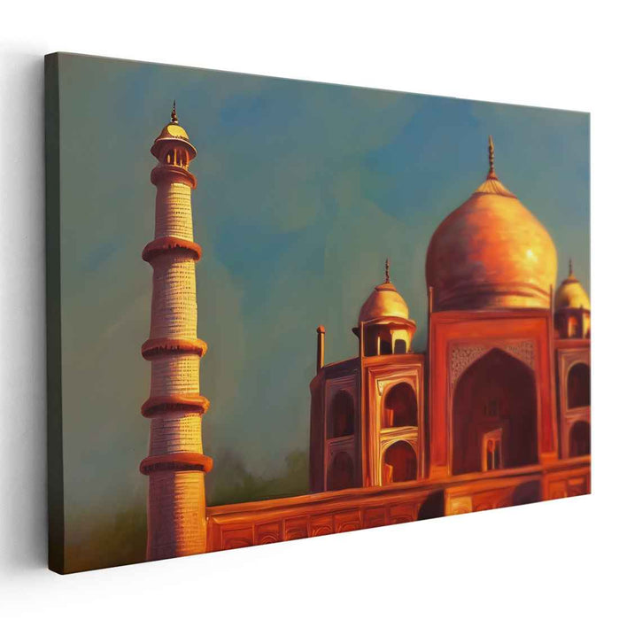 Illusionary Structure Wonderment: Realistic Architectural Canvas Art Print