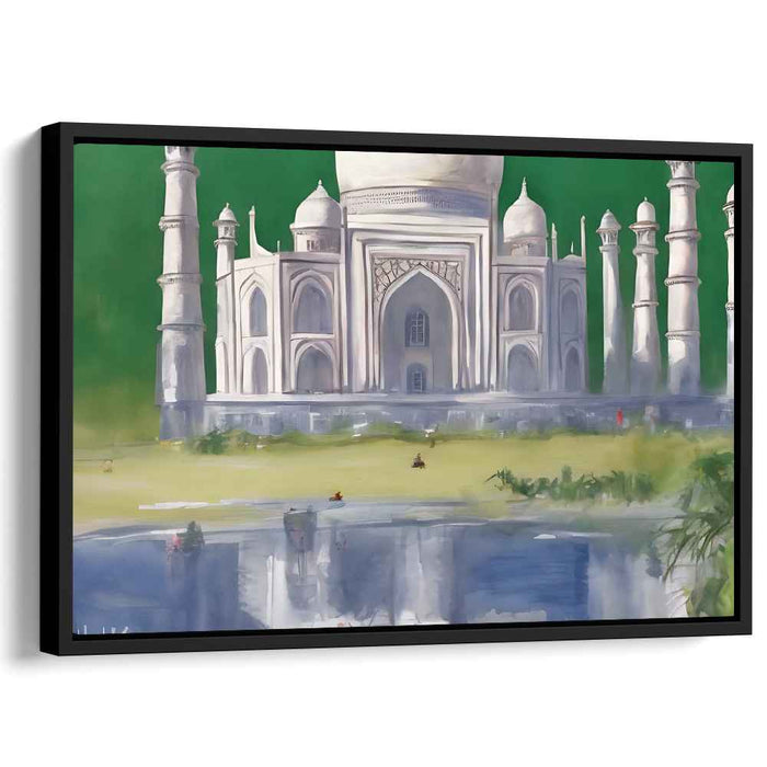 Eternal Splendor of Agra: The Timeless Beauty of the Taj Mahal Canvas Art Print