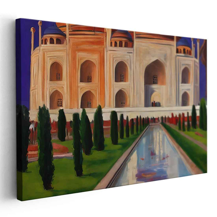 Imperial Majesty: The Taj Mahal Canvas Art Print