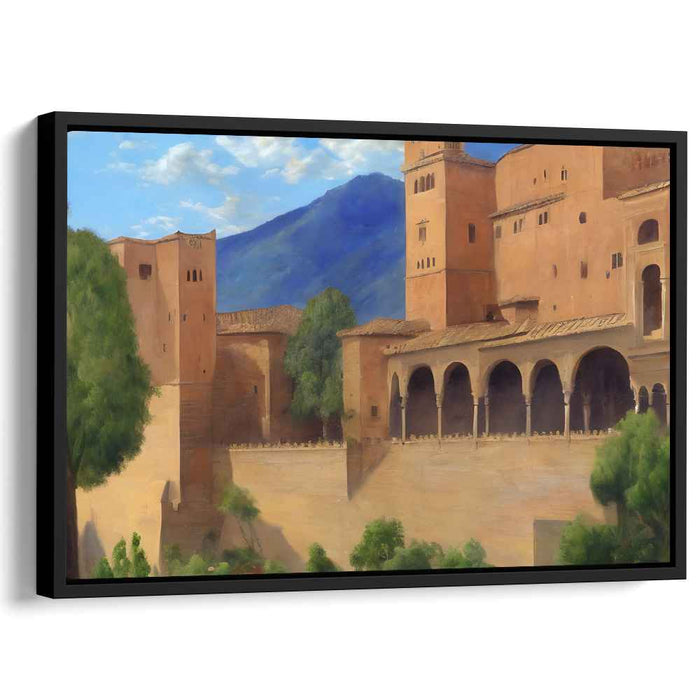 Stone Stronghold Legacy: Realist Art Print of Historical Fortress