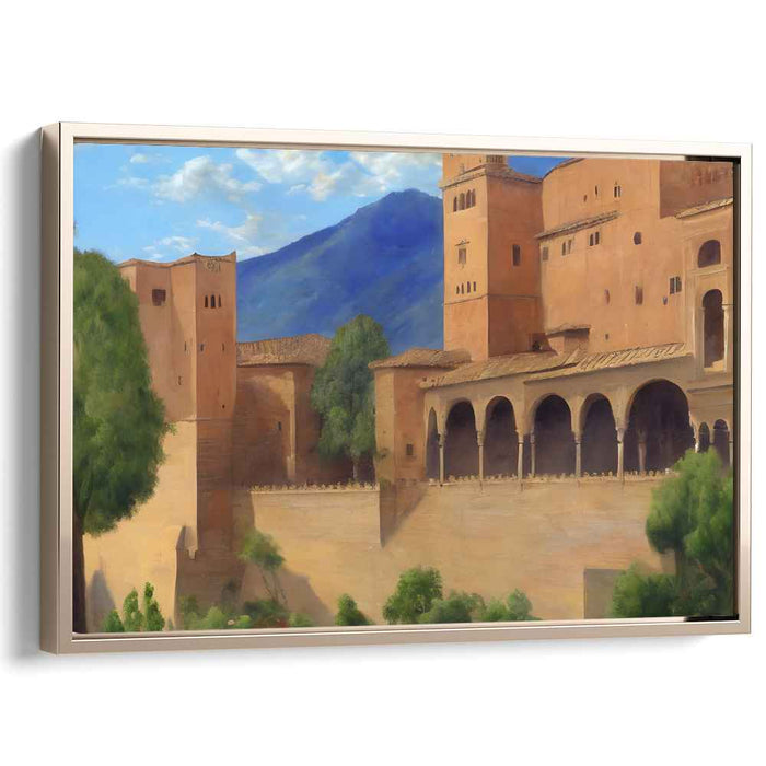 Stone Stronghold Legacy: Realist Art Print of Historical Fortress