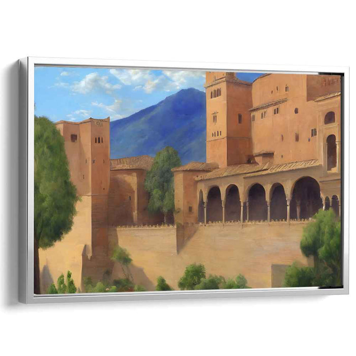 Stone Stronghold Legacy: Realist Art Print of Historical Fortress