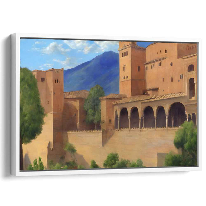 Stone Stronghold Legacy: Realist Art Print of Historical Fortress