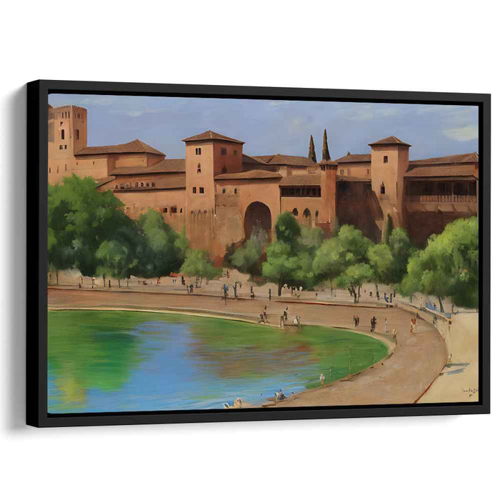 Perspective Horizons: Realistic Landscape Canvas Art Print
