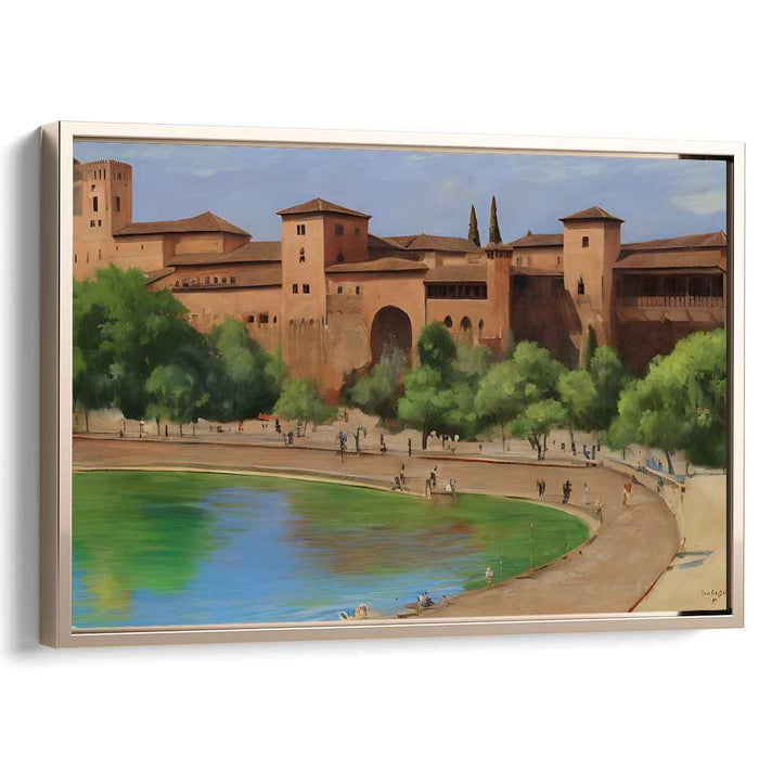 Perspective Horizons: Realistic Landscape Canvas Art Print
