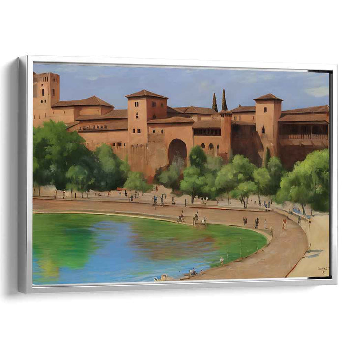 Perspective Horizons: Realistic Landscape Canvas Art Print