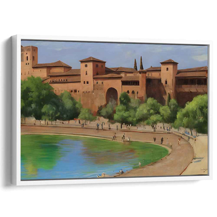 Perspective Horizons: Realistic Landscape Canvas Art Print