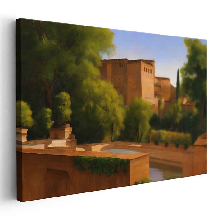 Ancient Citadel Terrain: Classical Realism Landscape of Historic Fortress