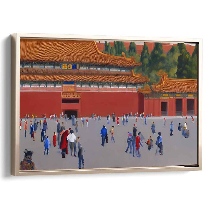 Palace Parade: The Forbidden City in Motion Canvas Art Print