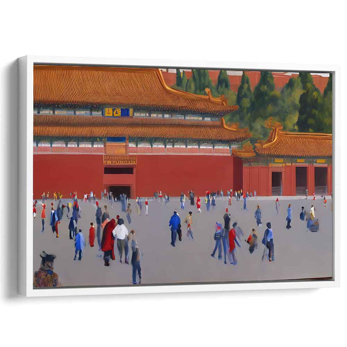 Palace Parade: The Forbidden City in Motion Canvas Art Print