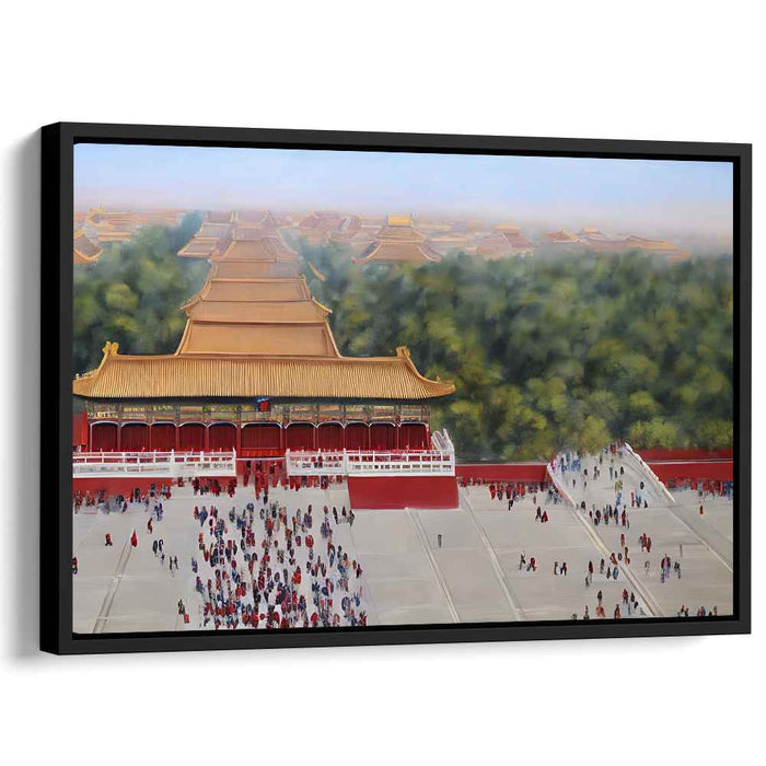 Secrets from Above: Aerial View of the Forbidden City Canvas Art Print