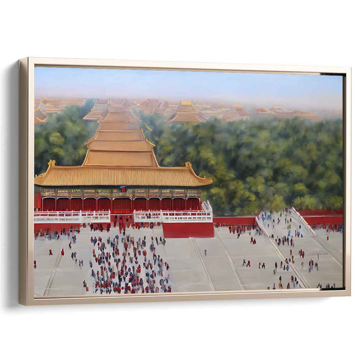 Secrets from Above: Aerial View of the Forbidden City Canvas Art Print