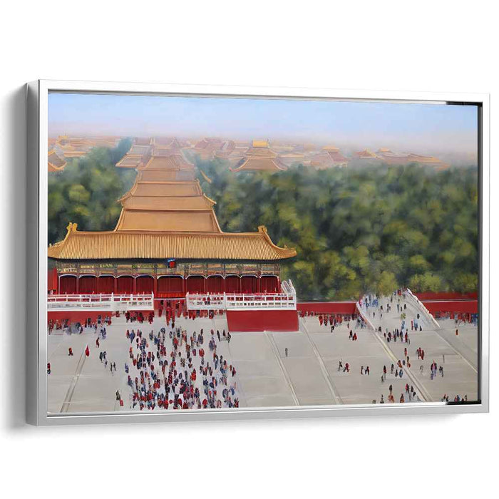 Secrets from Above: Aerial View of the Forbidden City Canvas Art Print