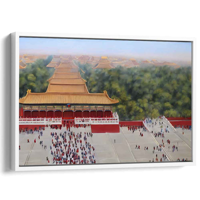 Secrets from Above: Aerial View of the Forbidden City Canvas Art Print