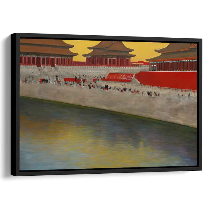 Imperial Reflections: Serene View of the Forbidden City Canvas Art