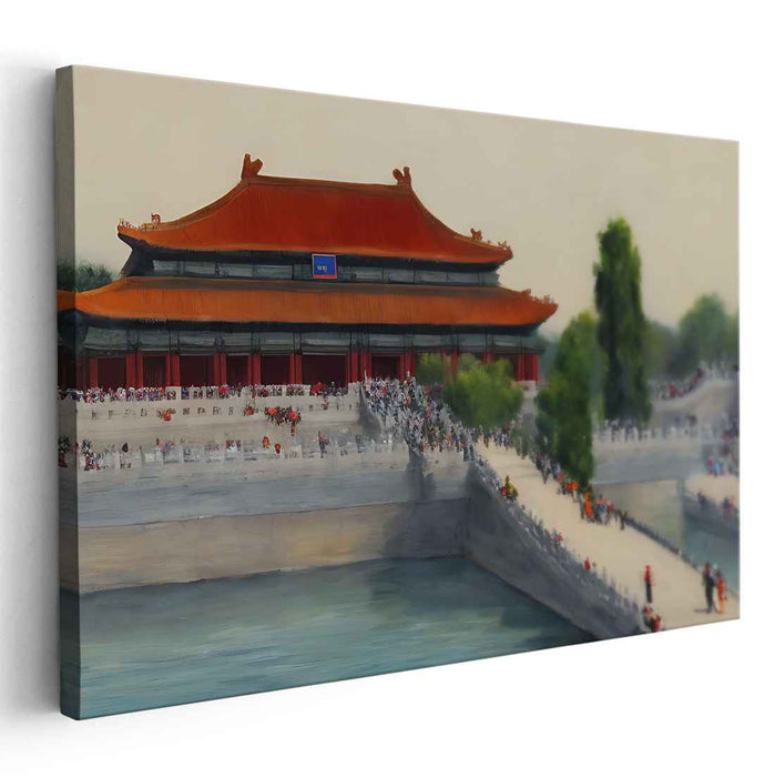 Dynasty Impressions: Ancient Chinese Palace Canvas Art Print