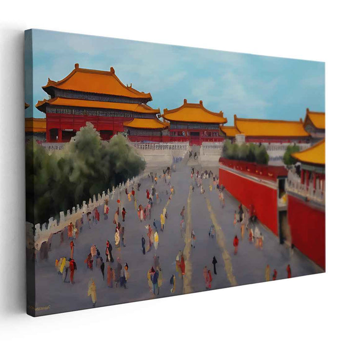 Worldly Wonders: Captivating Cultural Canvas Art Print