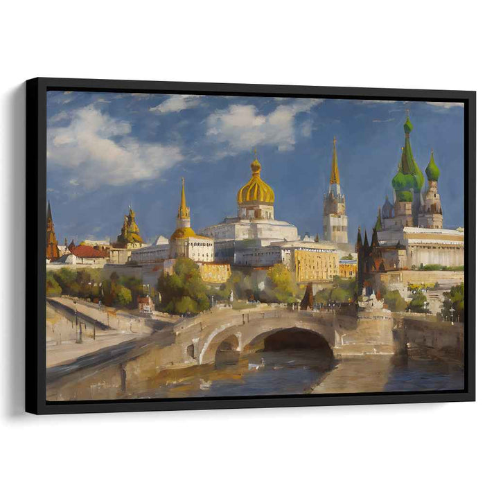 Sunlit Skyline: Majestic Domes and Spires Canvas Art Print