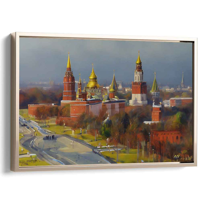 Timeless Echoes of Red Square: Realistic Impression of Moscow's Historic Heart Canvas Art