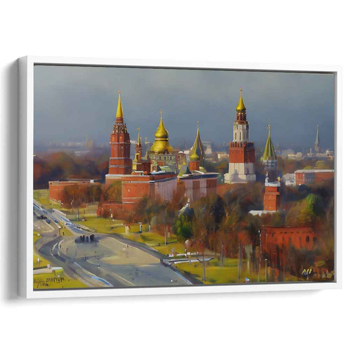 Timeless Echoes of Red Square: Realistic Impression of Moscow's Historic Heart Canvas Art