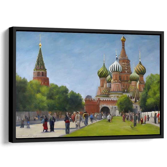 Celestial Dance of Colorful Spires: Saint Basil's Cathedral in All Its Glory