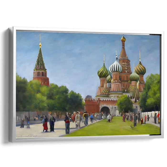 Celestial Dance of Colorful Spires: Saint Basil's Cathedral in All Its Glory