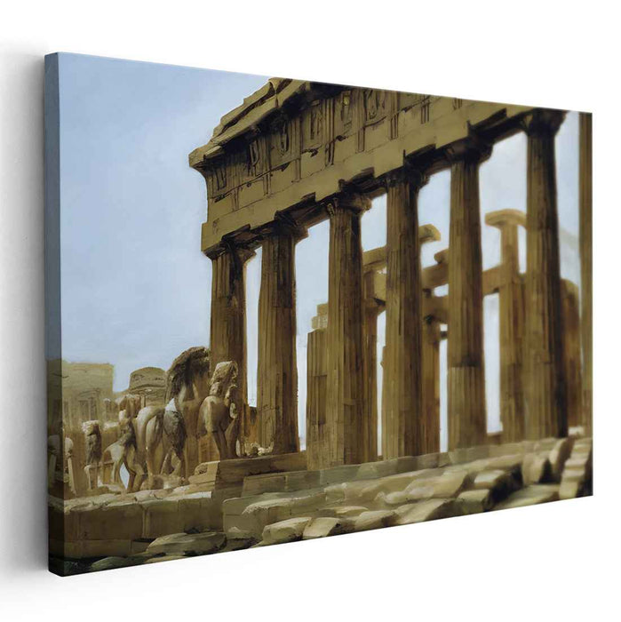 Athenian Legacy: A Classical Depiction of the Parthenon