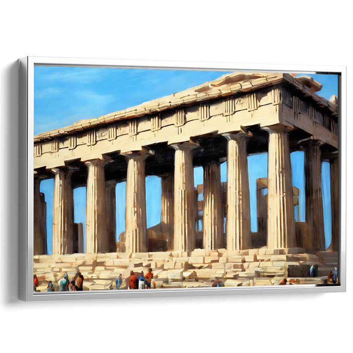 Ethereal Golden Facade Glow: A Timeless Architectural Marvel in Golden Light