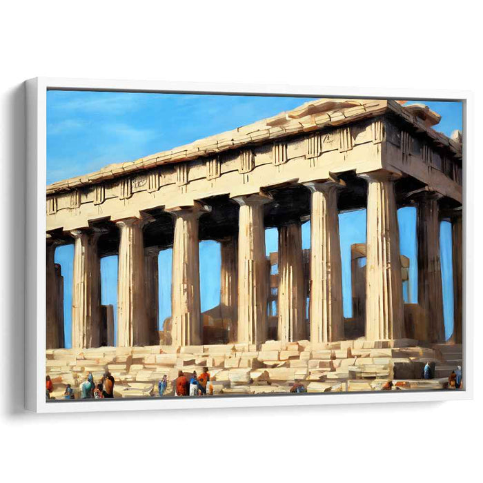 Ethereal Golden Facade Glow: A Timeless Architectural Marvel in Golden Light