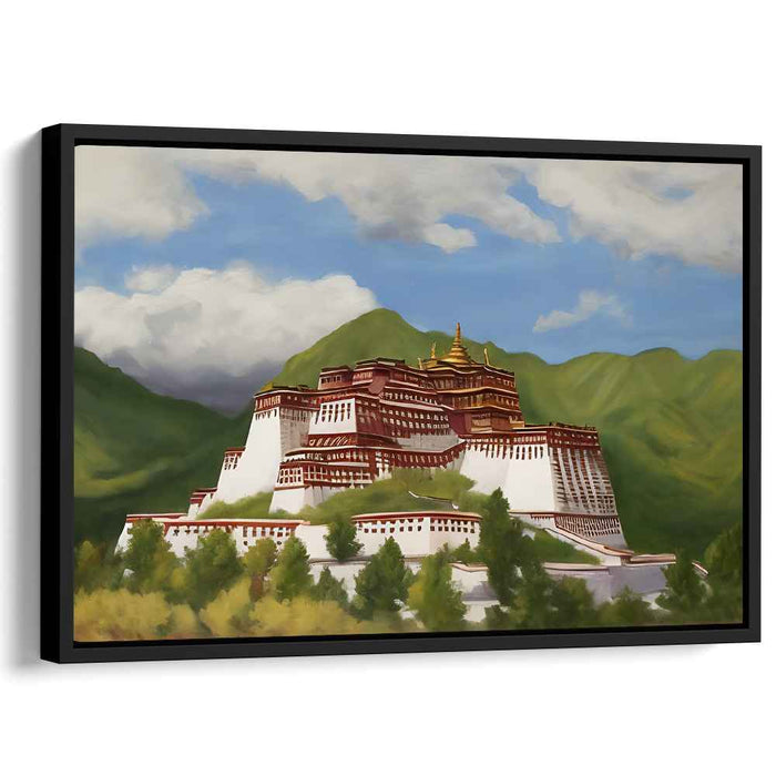 Majestic Horizon of Tibet: Potala Palace Canvas Art Print