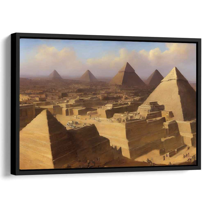 Pharaoh's Legacy: A Timeless Egyptian Landscape Canvas Art Print