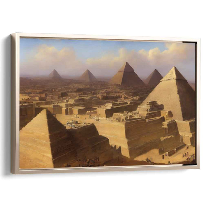Pharaoh's Legacy: A Timeless Egyptian Landscape Canvas Art Print