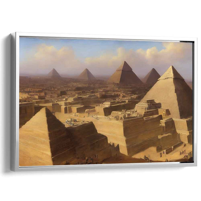 Pharaoh's Legacy: A Timeless Egyptian Landscape Canvas Art Print