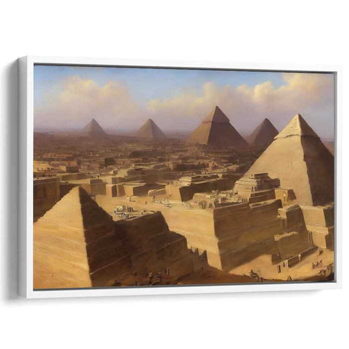 Pharaoh's Legacy: A Timeless Egyptian Landscape Canvas Art Print