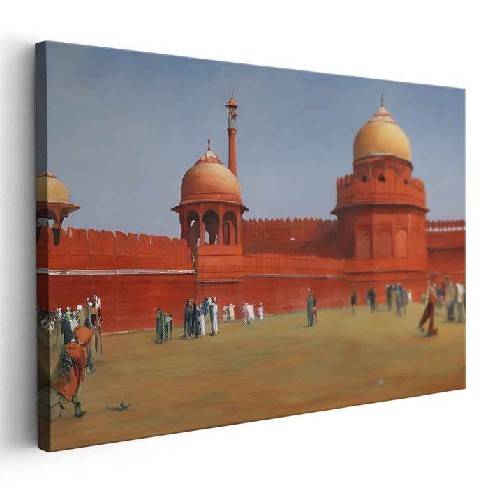 Architectural Legacy: Historical Architecture Canvas Art Print