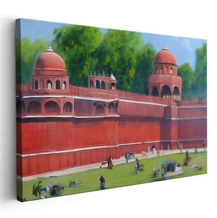 Daily Mementos: A Glimpse of Heritage and Daily Life Canvas Art Print