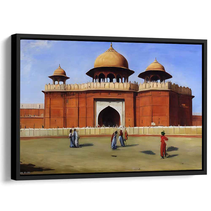 Legacy Walls Whisper: Historical Architectural Marvel Canvas Art Print