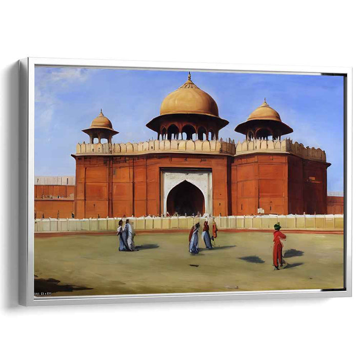 Legacy Walls Whisper: Historical Architectural Marvel Canvas Art Print