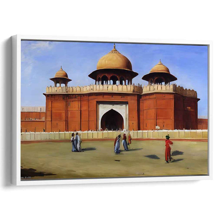 Legacy Walls Whisper: Historical Architectural Marvel Canvas Art Print