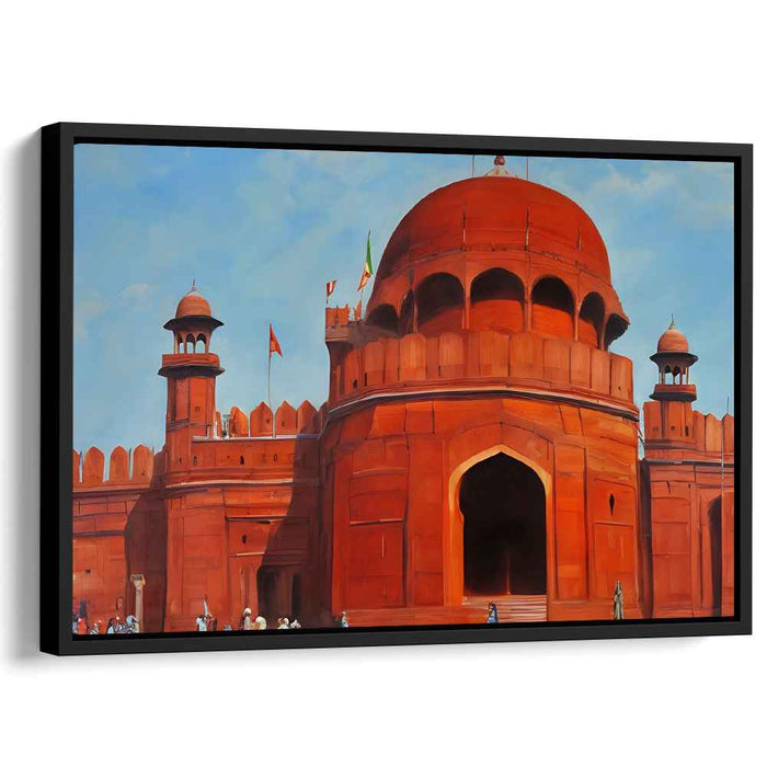 Ancient Echoes On Canvas: Historical Indian Architecture Canvas Art