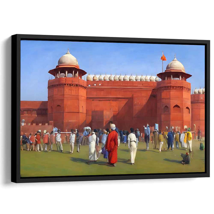 Harmony's Symposium Dance: A Lively Cultural Gathering Canvas Art Print