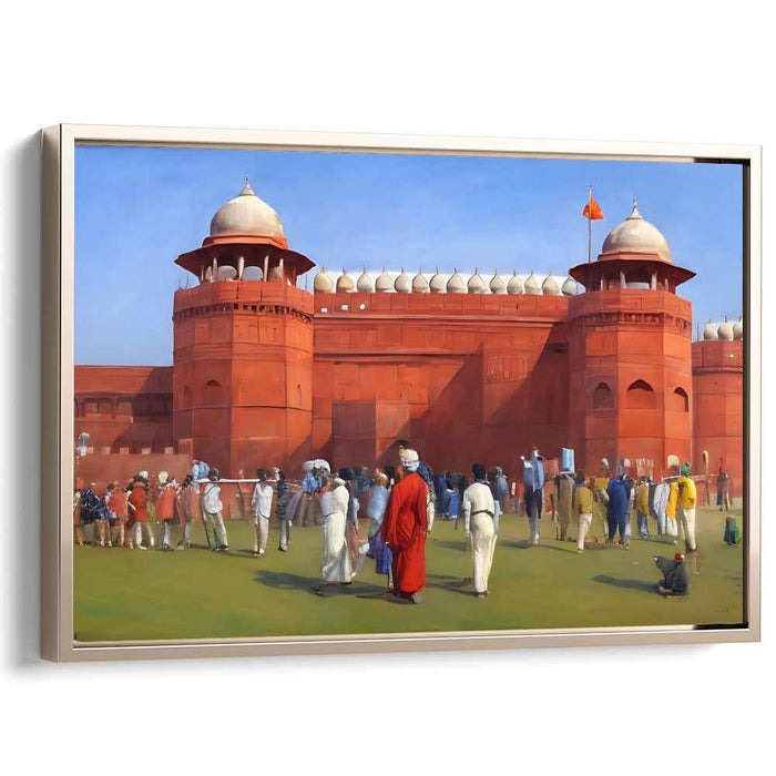 Harmony's Symposium Dance: A Lively Cultural Gathering Canvas Art Print