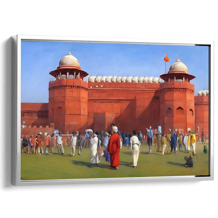 Harmony's Symposium Dance: A Lively Cultural Gathering Canvas Art Print