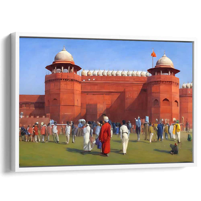 Harmony's Symposium Dance: A Lively Cultural Gathering Canvas Art Print