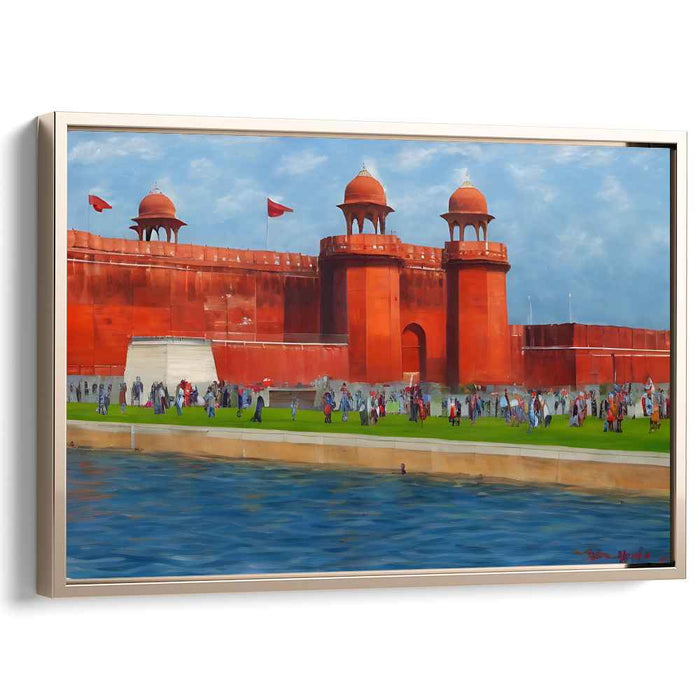 Eternal Grace of Lahore Fort: Historical Landmark Canvas Art